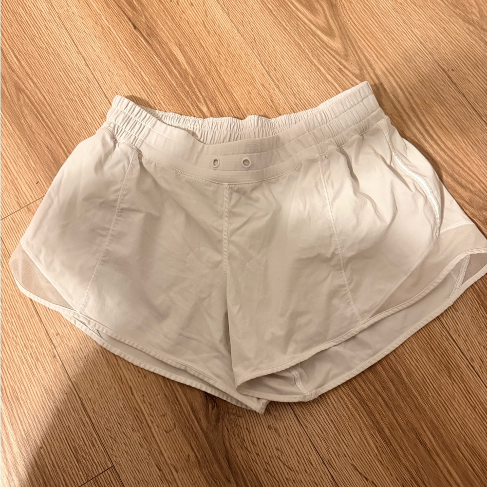 Lululemon Athletica White Athletic Shorts
